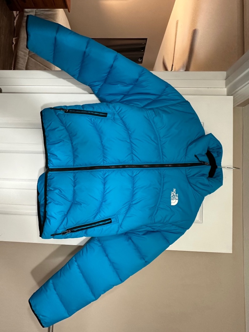 North Face Blue Puffer Jacket